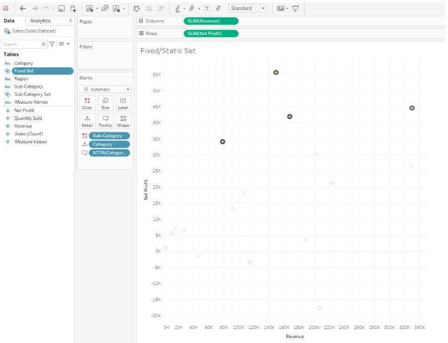 Tableau Set Step by Step Examples, How to Create and Edit?