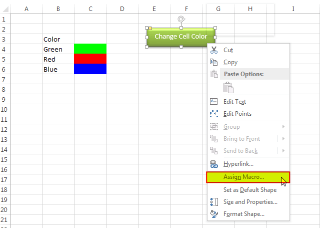 Change Cell Color Excel VBA ExcelSirJi