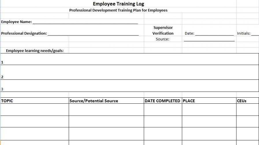 Employee Training Register Templates 9+ Free Docs, Xlsx & PDF Formats