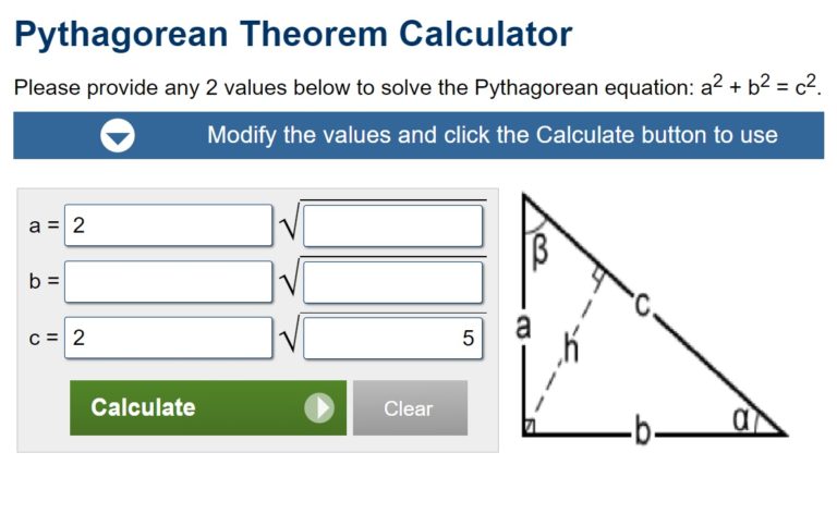 Pythagorean Theorem Calculator Templates 10+ Free Xlsx, Docs & PDF