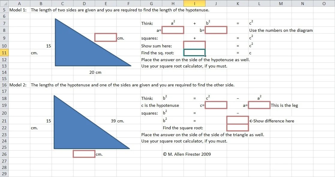 Pythagorean Theorem Calculator Templates 10+ Free Xlsx, Docs & PDF