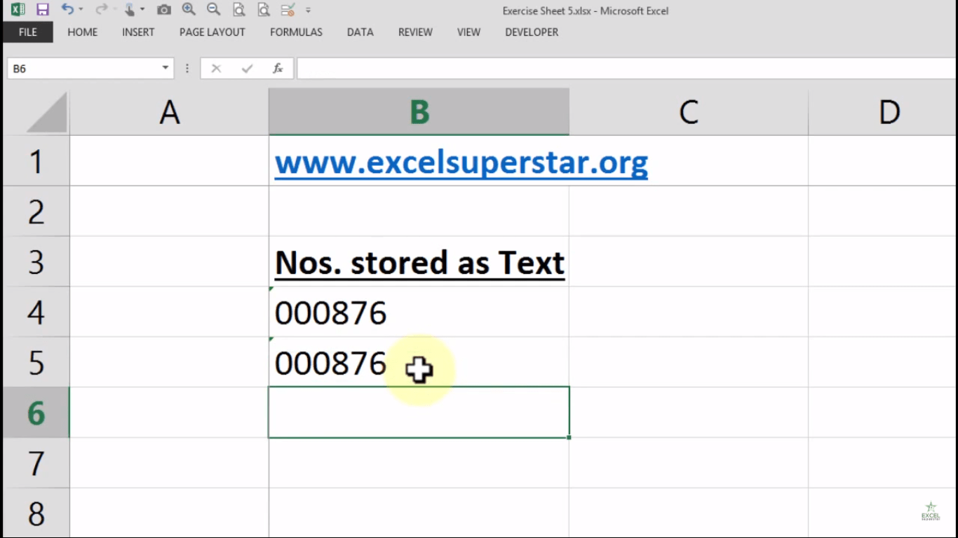 How to Store Numbers as Text in Excel Excel in Hindi