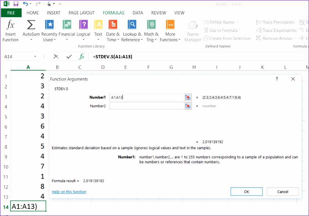 8 Standard Deviation Excel Template Excel Templates