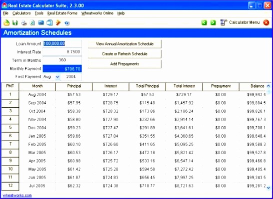10 Excel Loan Amortization Schedule Excel Templates
