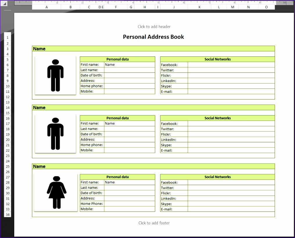 12 Excel Address List Template Excel Templates 12 Excel Address List Template Excel Templates