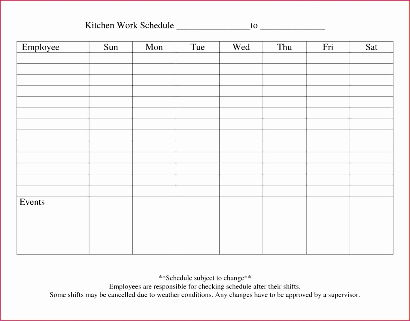 6 Free Excel Work Schedule Template Excel Templates Excel Templates