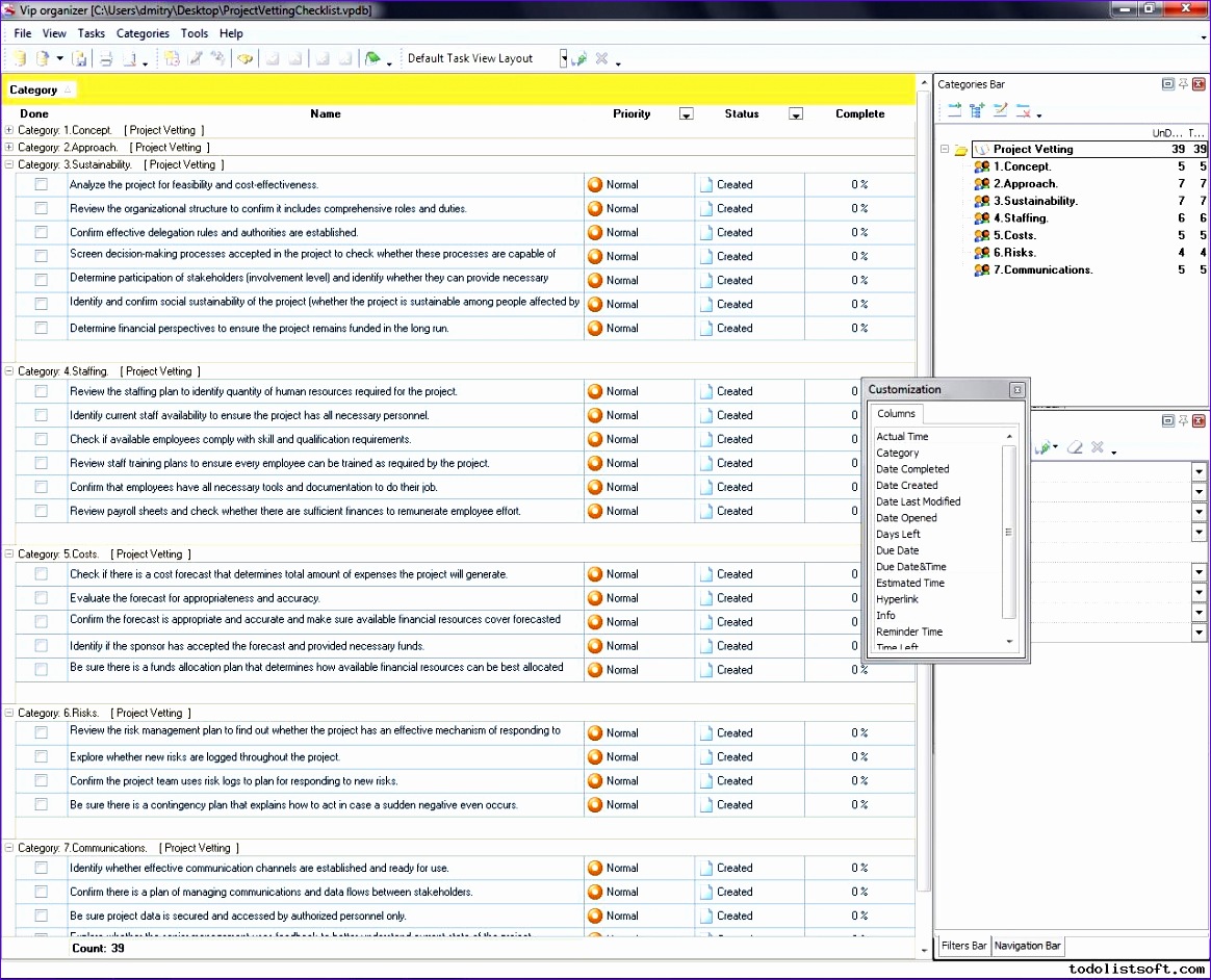 5 Project Task List Excel Template Excel Templates