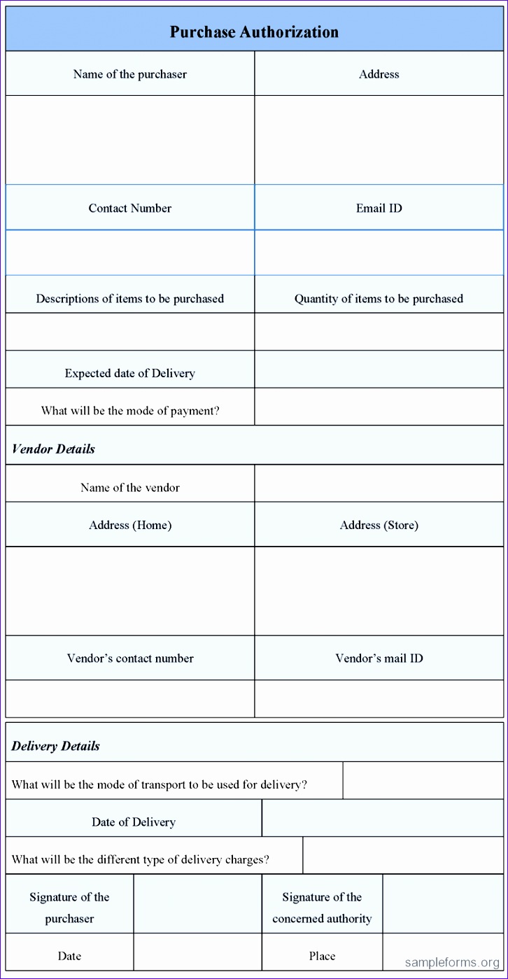 7 Purchase order form Template Excel Excel Templates