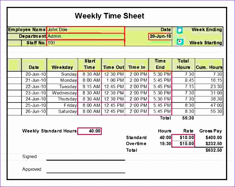 10 Time Calculator Excel Template Excel Templates