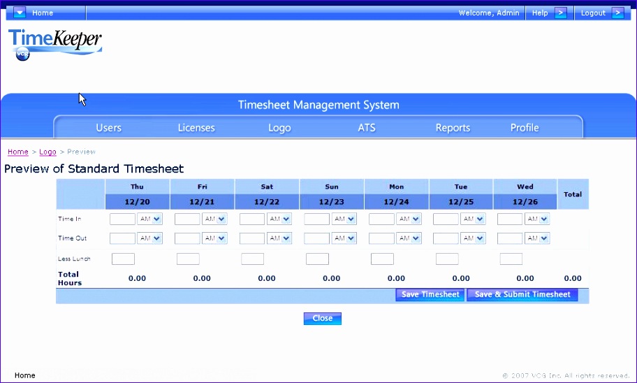 6 Timesheet Excel Template Download Excel Templates Excel Templates