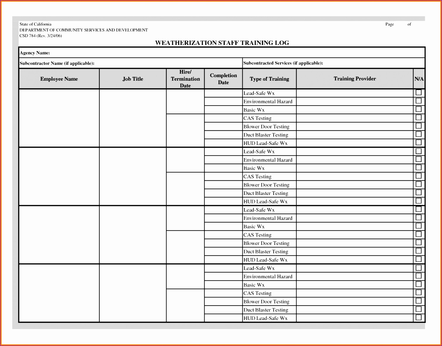 8 Training Diary Template Excel Excel Templates