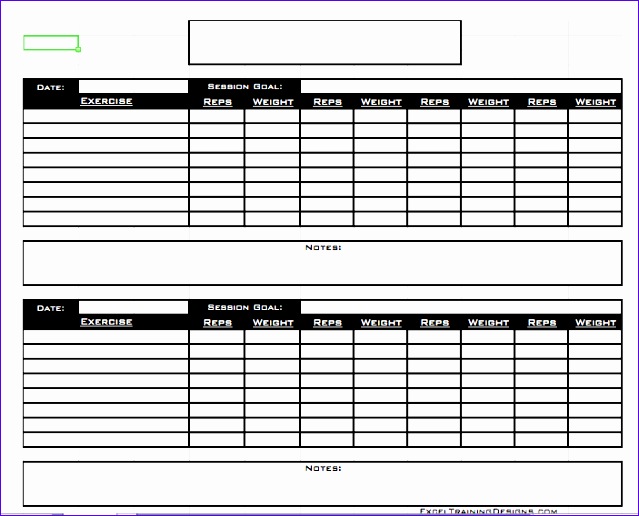 8 Training Diary Template Excel Excel Templates