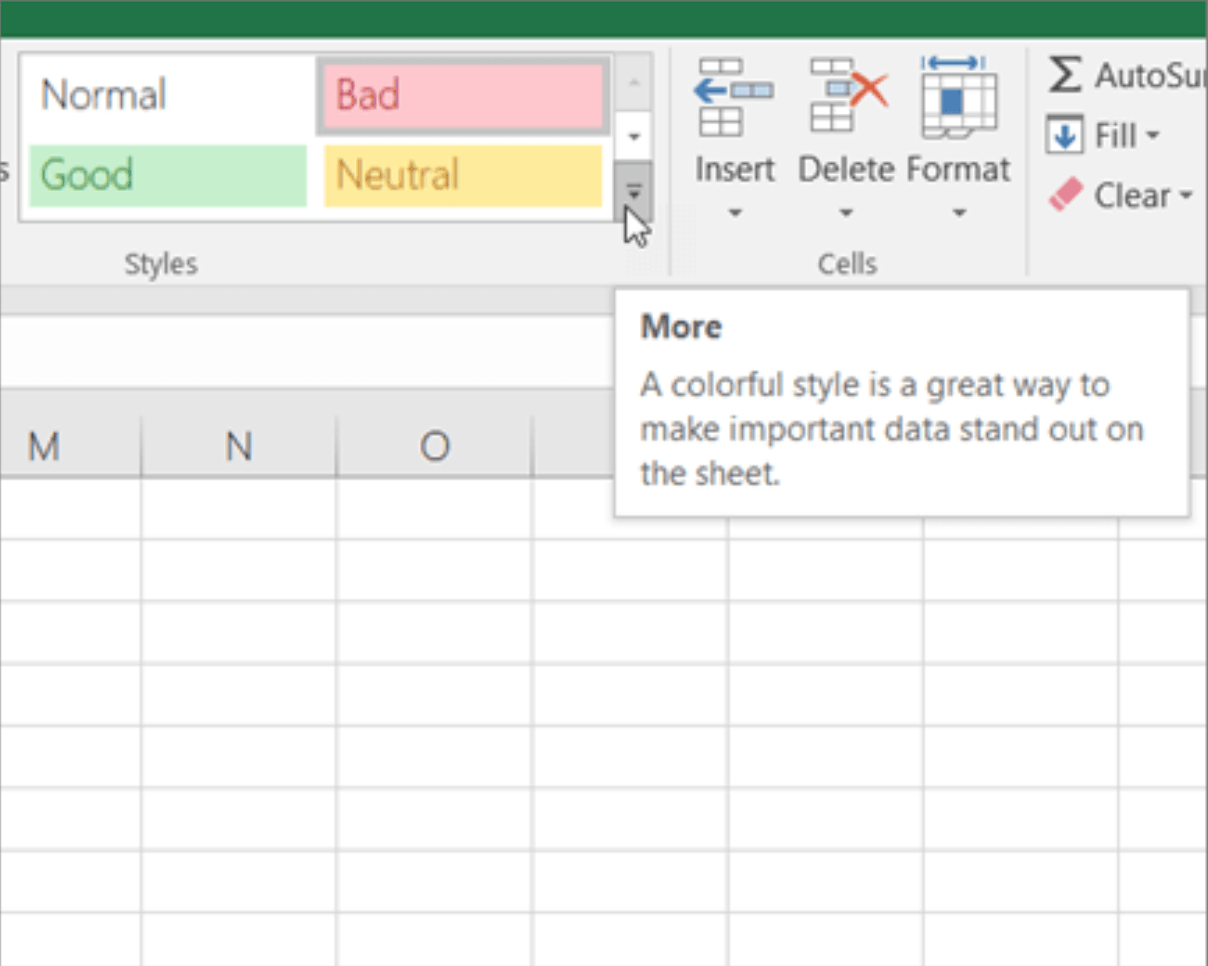 How to modify default cell styles in Excel