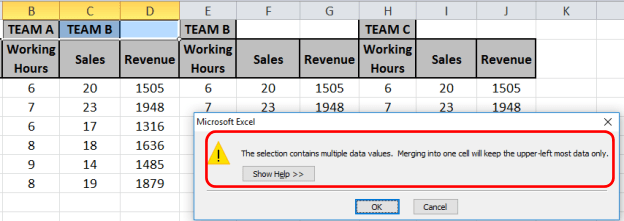 Excel Shortcut Keys for Merge and Center Excel Tips