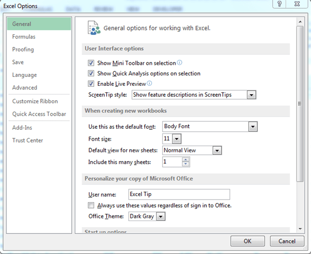 Changing the Default Number of Sheets in a New Workbook in Microsoft Excel