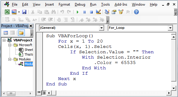 How to Auto Fill Color with VBA for Loop in Microsoft Excel