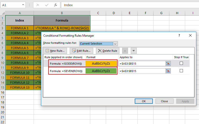 How to use the ROW function in Microsoft Excel