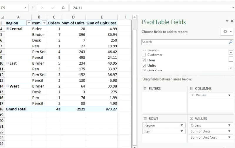 Excel 2013 create pivot table from pivot table servicesaca