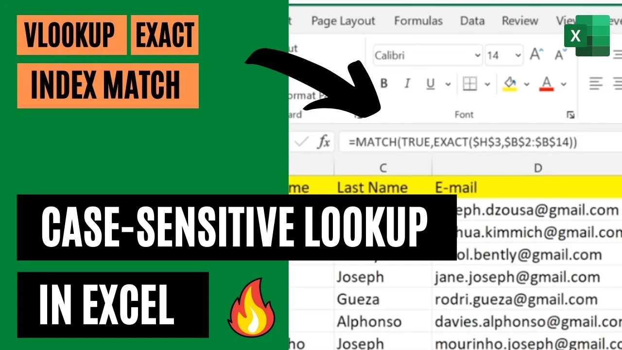 How to Perform a CaseSensitive Lookup in Excel ExcelTutorial