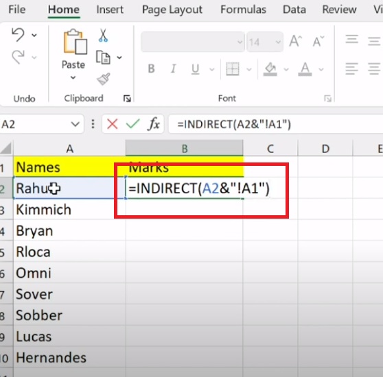 How to use the INDIRECT Function in Excel? StepByStep Guide