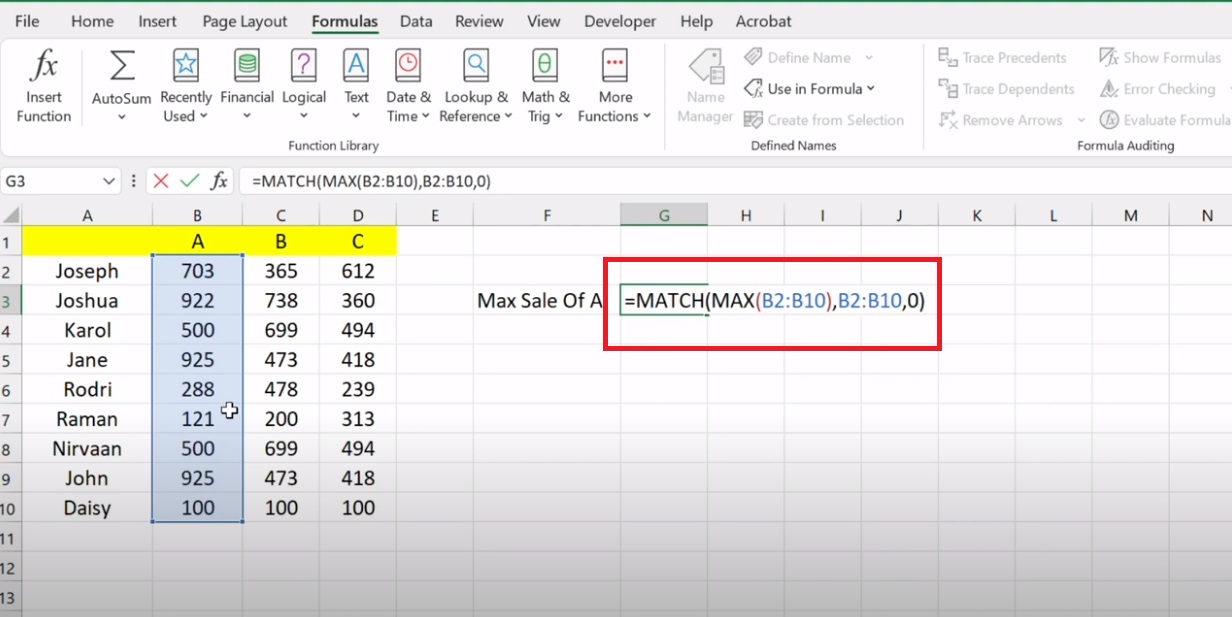 How to Find the Max Value in Excel ExcelTutorial