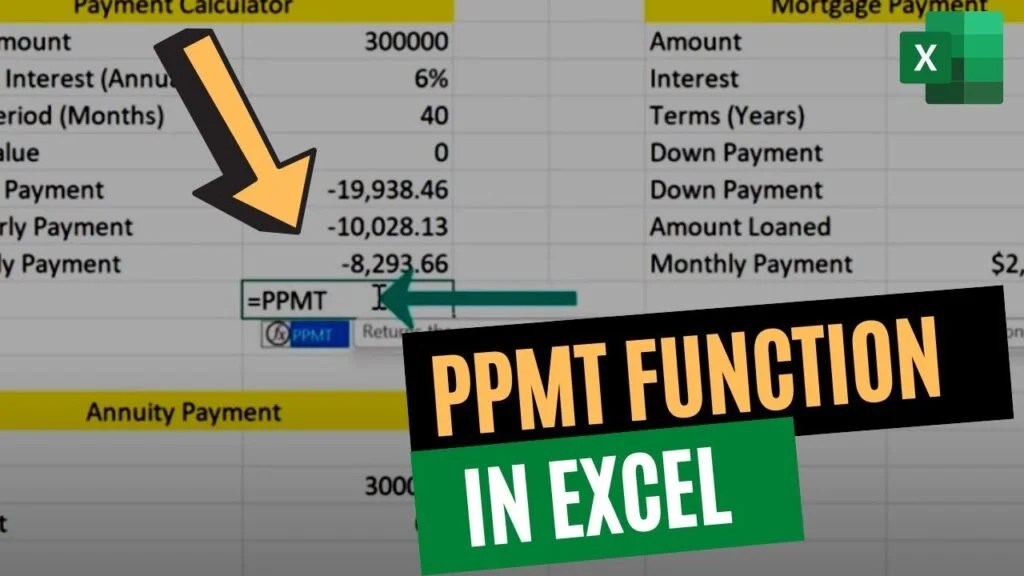 How to use PPMT Function in excel (3 Easy Steps) ExcelTutorial