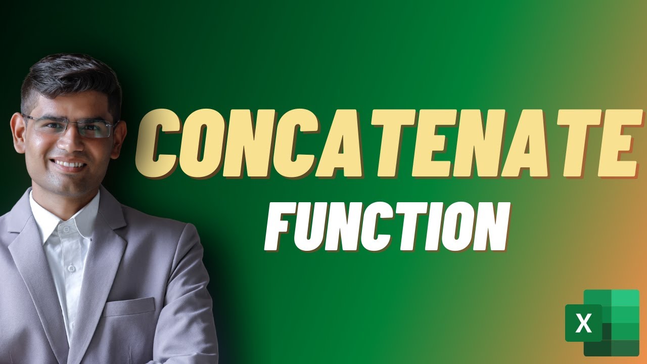 Using the CONCATENATE Function in Excel to Combine Strings ExcelTutorial