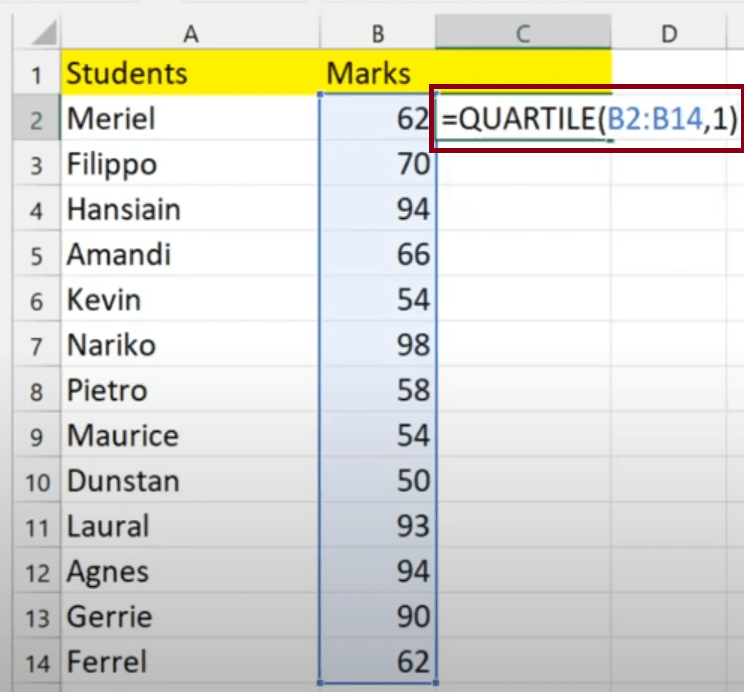How to Use PERCENTILE and QUARTILE in Excel A StepbyStep Guide