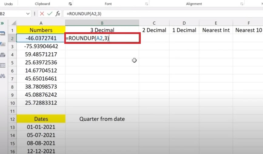 How to Use ROUNDUP Function in Excel (With Examples) ExcelTutorial