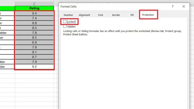 How To Lock A Column In Excel (Easy Guide) - ExcelTutorial