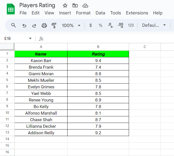 How To Make A Data Table In Google Sheets ExcelTutorial