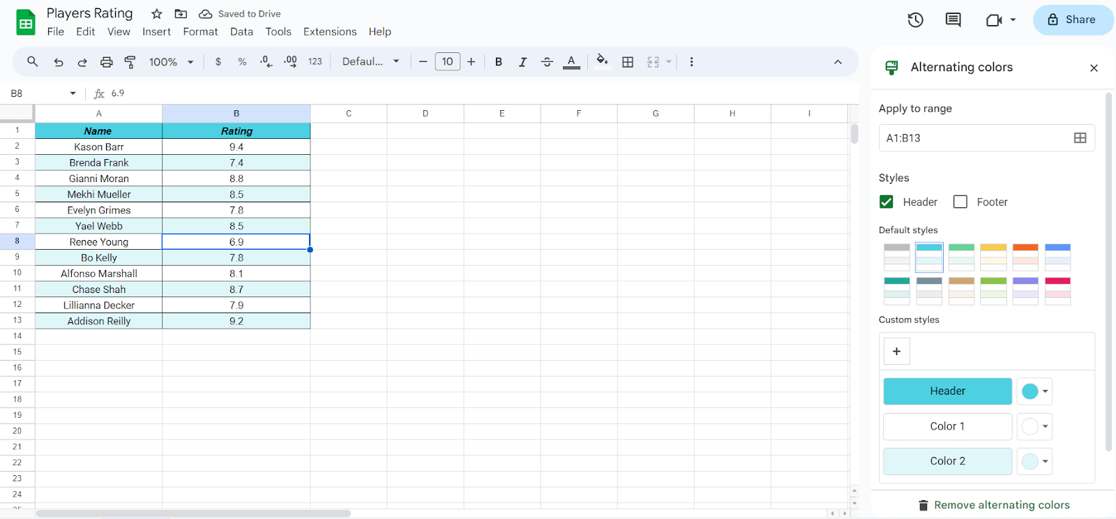 How To Make A Data Table In Google Sheets ExcelTutorial
