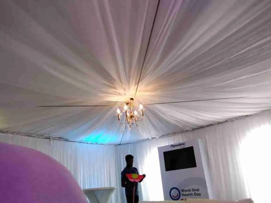 Decor Ceiling Drapes Tent Excoban RENTALS