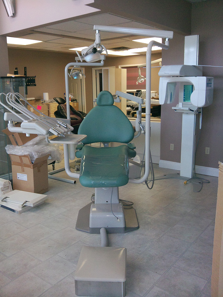 Old Adec Dental Chair ADEC 1005 chairs snap on / Bolt on Upholstery