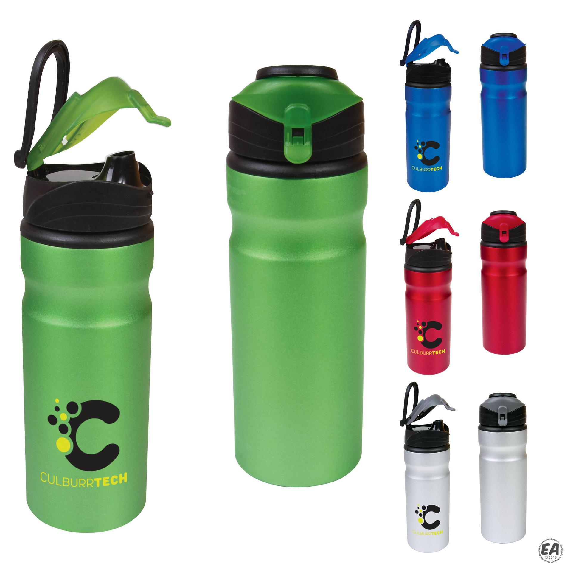 Promotional 24 oz Aluminum Flap Cap Water Bottle Customized Water