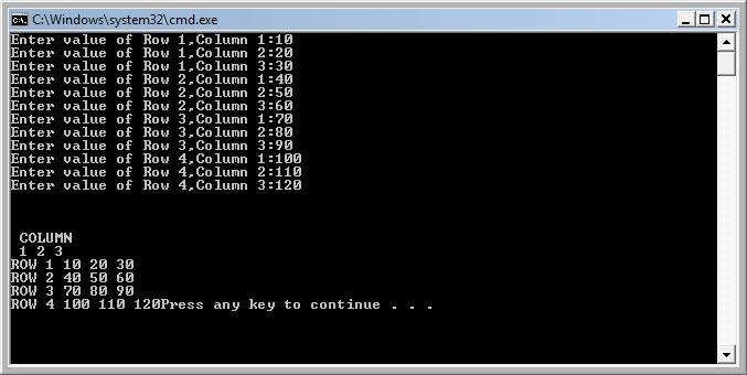C++ Multidimensional Arrays IT Training and Consulting Exforsys
