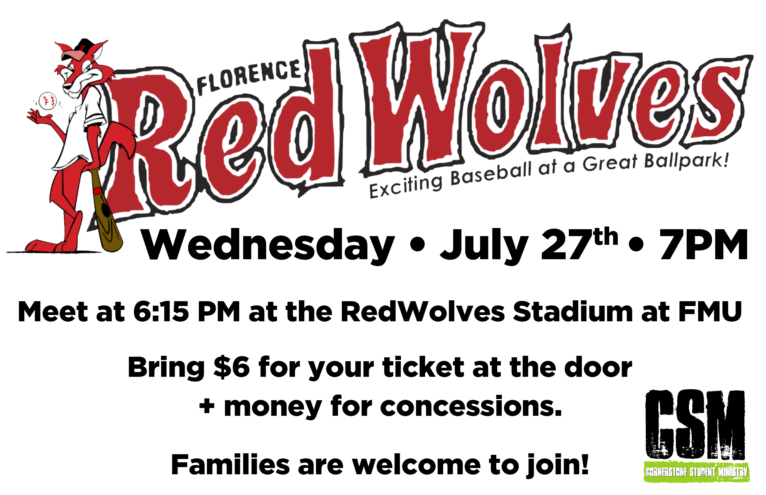 florence redwolves 2023 schedule Cornerstone Baptist Church Florence Red Wolves Game