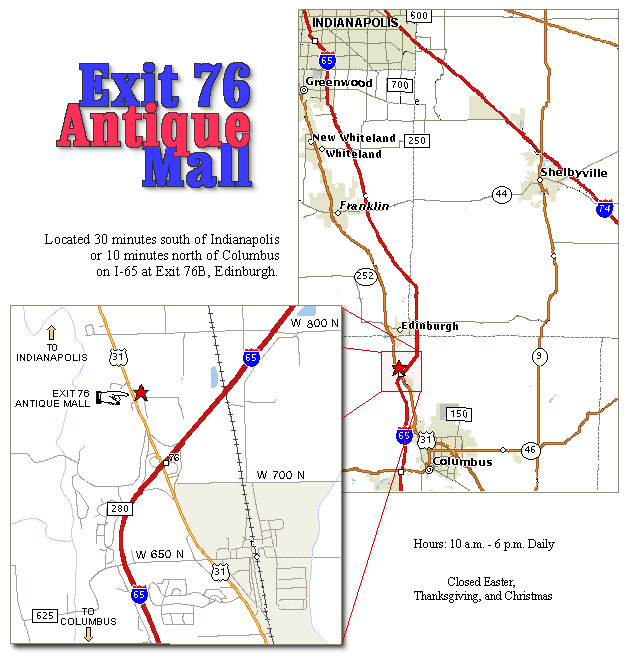 Exit 76 Antique Mall Maps