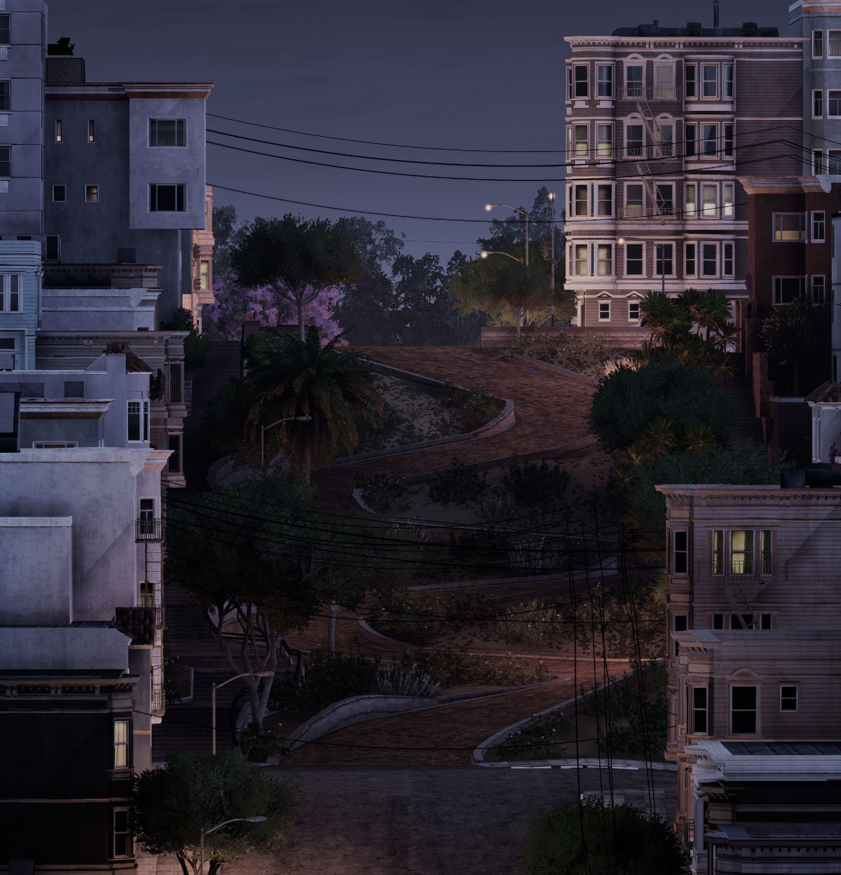 Shot this picture of Lombard Street from a mile away! r/pics
