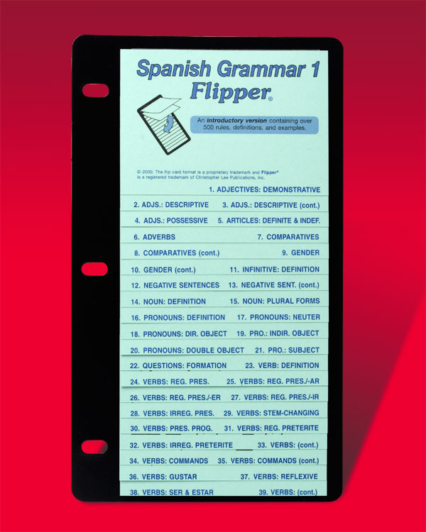 Spanish Grammar 1 Flipper Exodus Books