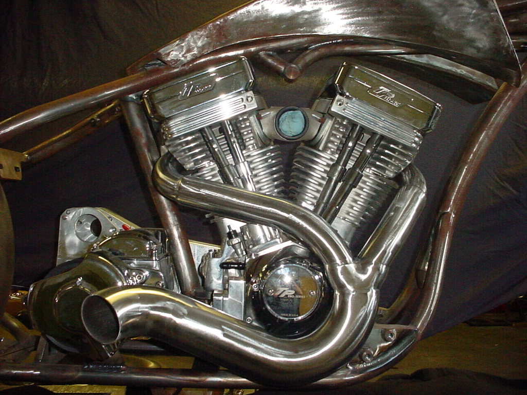 EXOTIC CHOPPERS 4072531233 Custom exhaust for Softail, Dyna