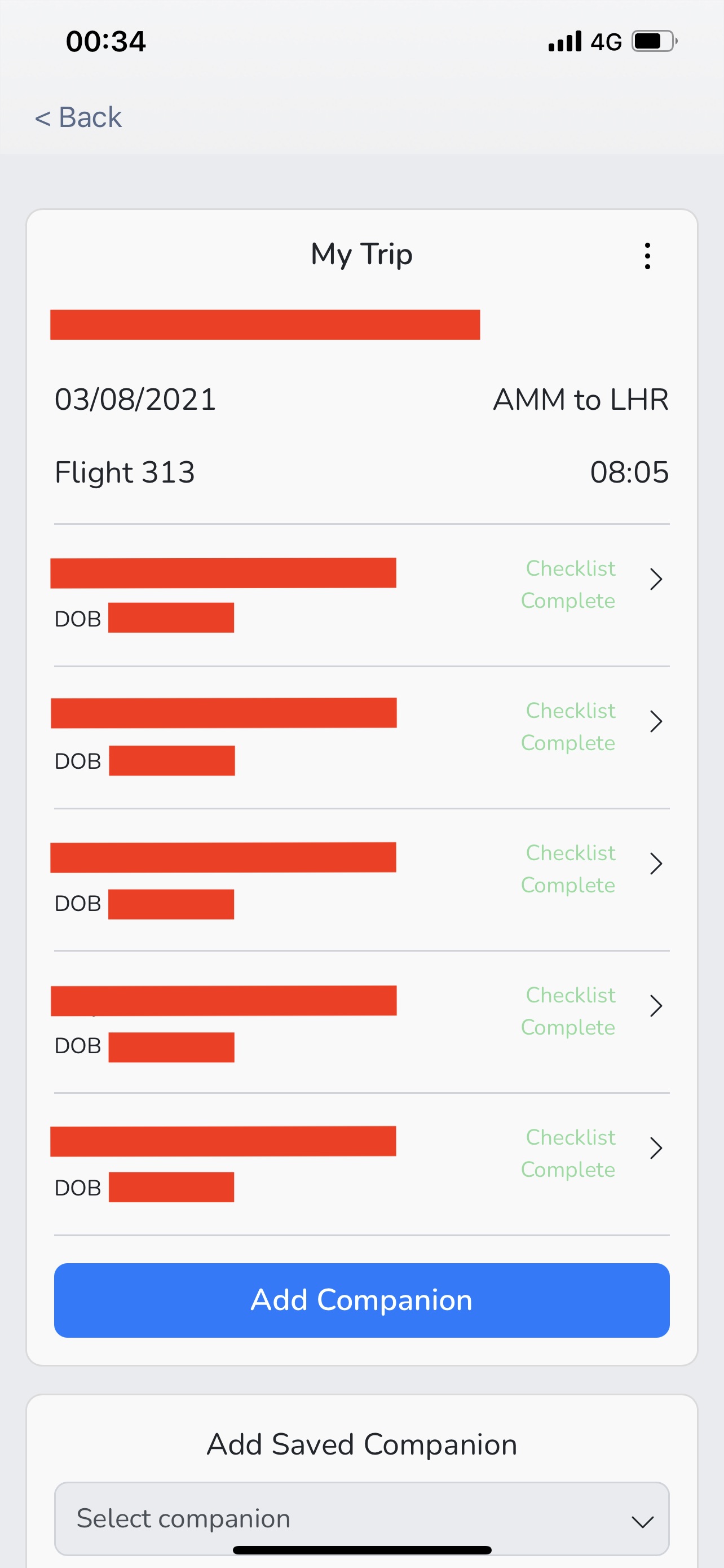 Using the Verifly app and Qured covid tests on some British Airways