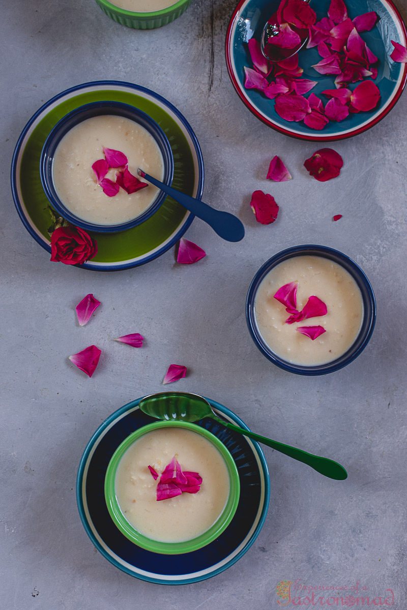 Gulkand Ki Rabri (Milk Pudding with Rose Petal Jam) Experiences of a