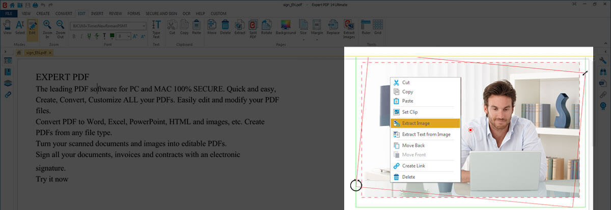 Skapa, redigera och ändra PDFfiler med Expert PDFs programvara