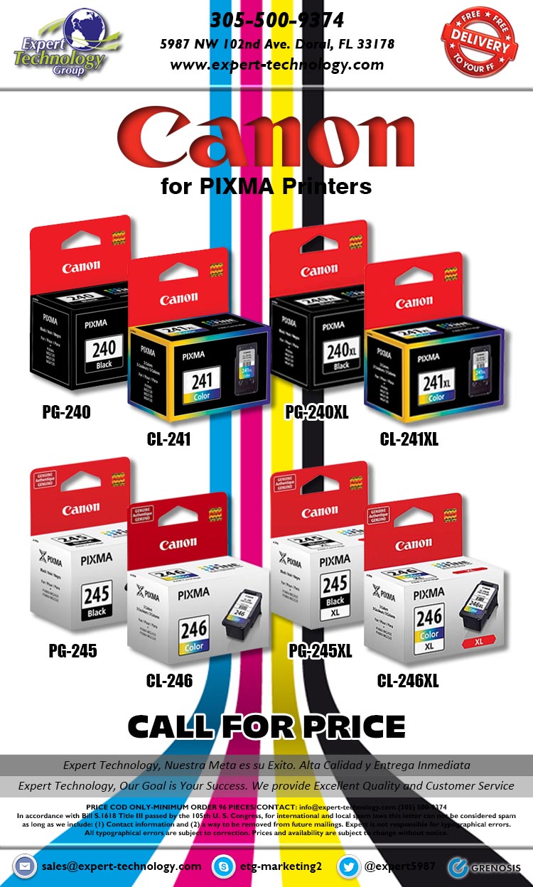 Ink Cartridges for Canon PIXMA Printers Expert Technology