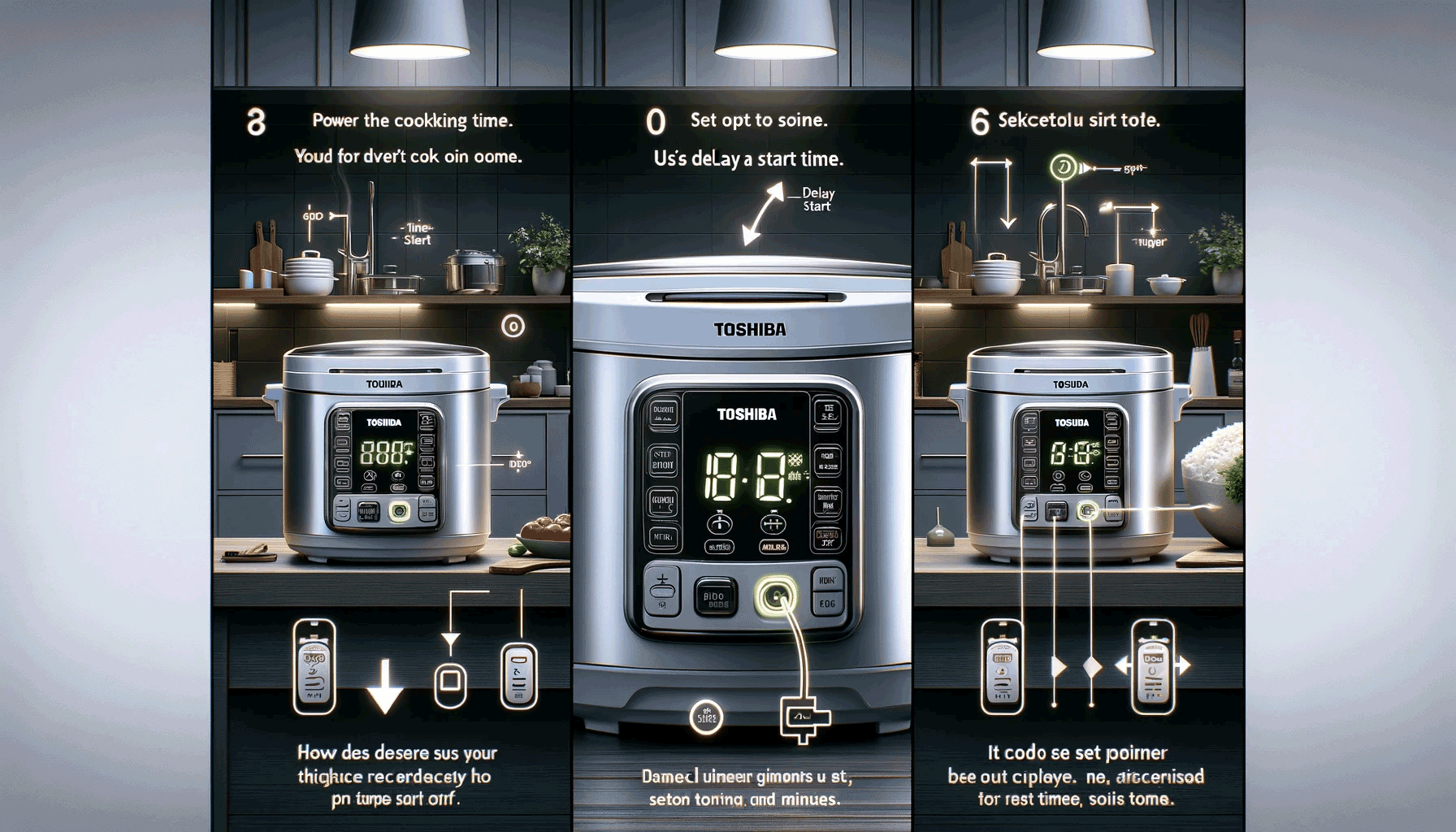 How Do I Set The Timer On My Toshiba Rice Cooker?