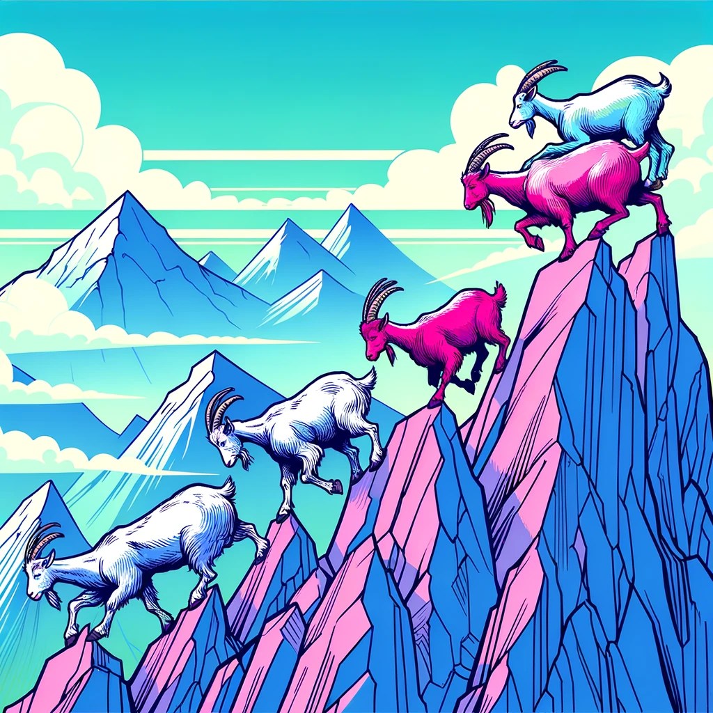 Explain why do goats climb so easily in steep mountains?