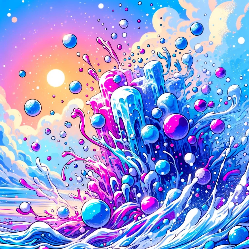 Explain why water freezes at 0°C?