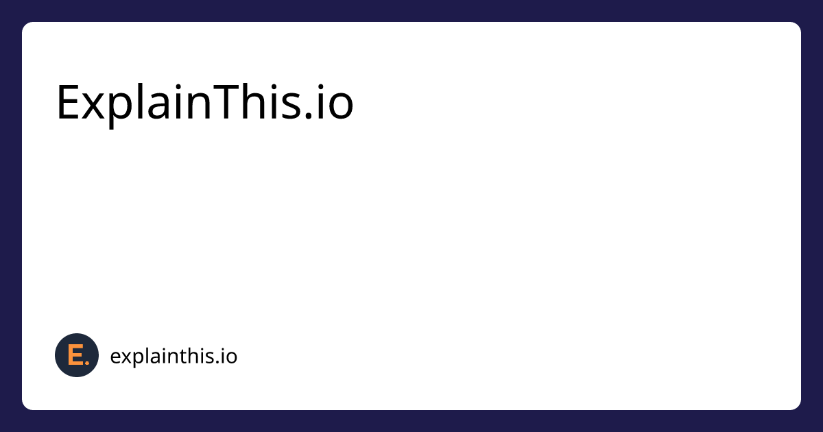 [Easy] LeetCode JS 30 2629. Function Composition｜ExplainThis