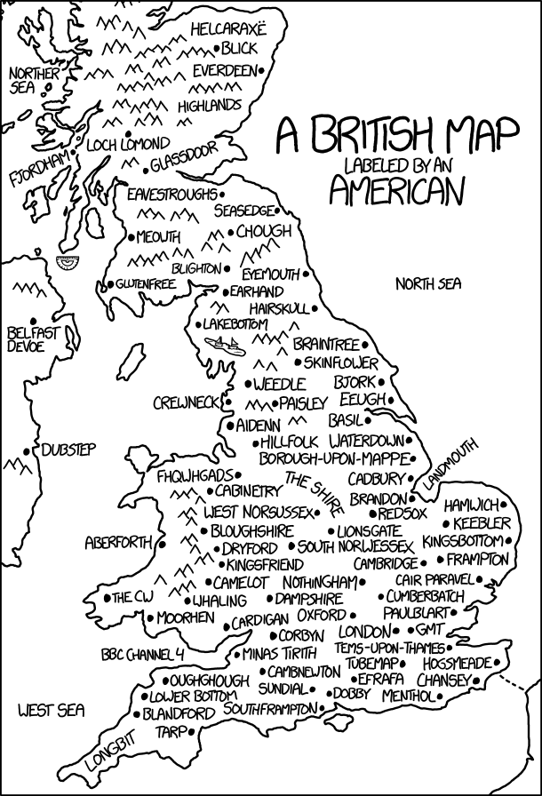 1759 British Map explain xkcd